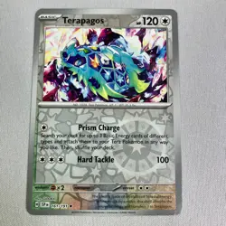 Terapagos 161/191 Rare Surging Sparks Pokemon Reverse Holo Near Mint - Image 1