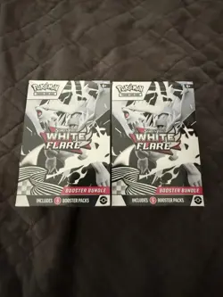 Lot of 2 Pokemon TCG Card Scarlet & Violet White Flare Booster Bundle NEW SEALED - Image 1