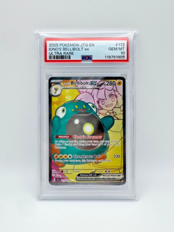 2025 POKEMON JTG EN-JOURNEY TOGETHER ULTRA RARE #172 IONO'S BELLIBOLT EX PSA 10 - Image 1