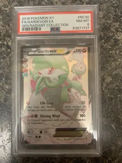 2016 POKEMON XY GENERATIONS RADIANT COLL #RC30 FULL ART/GARDEVOIR EX PSA 8 - Image 1