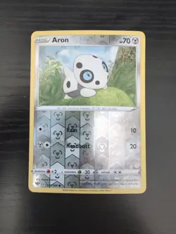 2020 Pokemon Aron 121/189 Swsh03: Darkness Ablaze Reverse Holo - Image 1