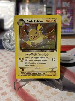 Pokemon TCG Dark Raichu 83/82 Team Rocket Holo MP ⚡ - Image 1