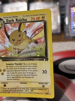 Pokemon TCG Dark Raichu 83/82 Team Rocket Holo MP ⚡ - Image 2