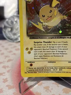 Pokemon TCG Dark Raichu 83/82 Team Rocket Holo MP ⚡ - Image 4