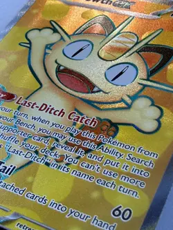 MEOWTH EX ULTRA RARE POKEMON HOLO PERFECT ORDER 107/88 NM - Image 3