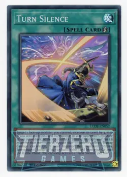 Yugioh LEDE-EN052 Turn Silence Super Rare 1st Edition NM/LP - Image 1