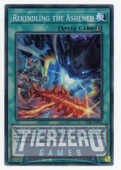 Yugioh LEDE-EN094 Rekindling the Ashened Super Rare 1st Edition NM/LP - Image 1