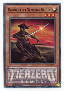 Yugioh LEDE-EN014 Ragnaraika Samurai Beetle Common 1st Edition NM/LP - Image 1