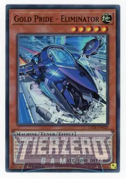Yugioh LEDE-EN020 Gold Pride - Eliminator Super Rare 1st Edition NM/LP - Image 1