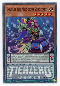 Yugioh LEDE-EN010 Couplet the Melodious Songstress Common 1st Ed NM - Image 1