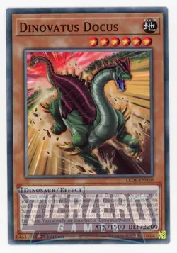 Yugioh LEDE-EN030 Dinovatus Docus Common 1st Edition NM/LP - Image 1