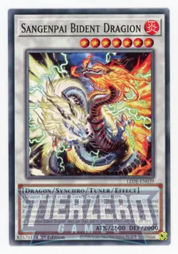 Yugioh LEDE-EN039 Sangenpai Bident Dragion Common 1st Edition NM/LP - Image 1