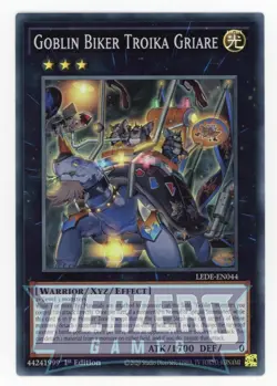 Yugioh LEDE-EN044 Goblin Biker Troika Griare Super Rare 1st Edition NM - Image 1