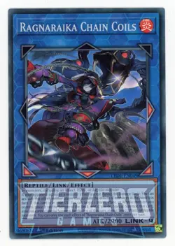 Yugioh LEDE-EN049 Ragnaraika Chain Coils Super Rare 1st Edition NM/LP - Image 1