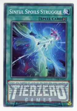 Yugioh LEDE-EN057 Sinful Spoils Struggle Common 1st Edition NM/LP - Image 1