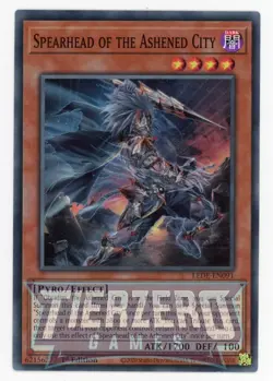 Yugioh LEDE-EN091 Spearhead of the Ashened City Super Rare 1st Ed NM - Image 1
