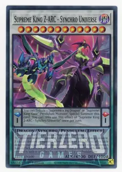 Yugioh LEDE-EN100 Supreme King Z-ARC - Synchro Universe Super 1st NM - Image 1