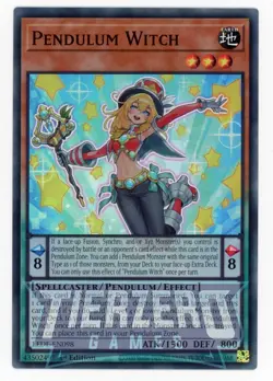 Yugioh LEDE-EN098 Pendulum Witch Super Rare 1st Edition NM/LP - Image 1