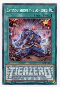 Yugioh LEDE-EN095 Extinguishing the Ashened Common 1st Edition NM/LP - Image 1