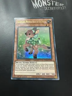 YUGIOH VALERIFAWN MYSTICAL BEAST OF THE FOREST ULTRA RARE BLAR-EN068 1ST EDITION - Image 1