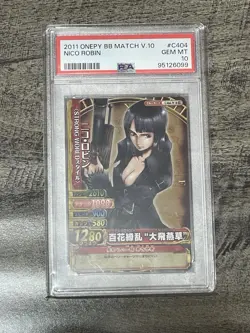 PSA 10 - 2011 ONE PIECE ONEPY BERRY BERRY MATCH VOL.10 NICO ROBIN - Image 1