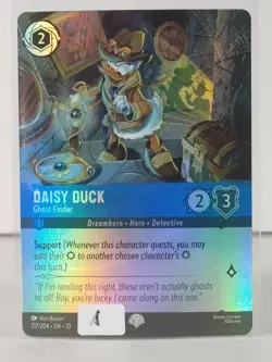 Daisy Duck - Ghost Finder - EPIC - Whispers in the Well - LORCANA #217 -A - Image 5