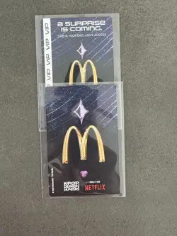 McDonald's Kpop Demon Hunters Photo Card - Rumi & Jinu - Holographic Ultra RARE - Image 2