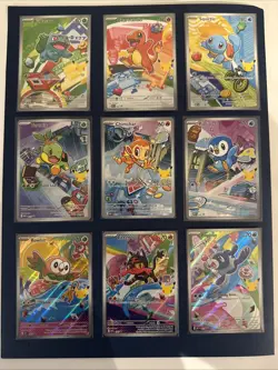 Pokemon 2026 First Partner Illustration Collection Series 1 Promo Set (9 Cards) - Image 1