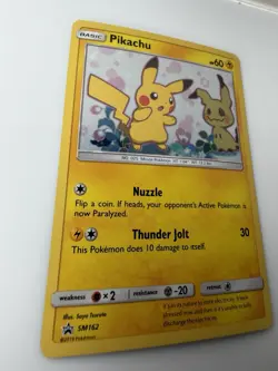 Pikachu SM162 Black Star Promo Holo Pokemon Card Mimikyu Artwork - Image 4