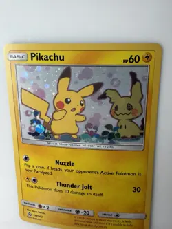 Pikachu SM162 Black Star Promo Holo Pokemon Card Mimikyu Artwork - Image 5