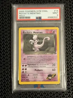 Rocket's Mewtwo 14/132 2000 Holo - PSA 9 - Gym Challenge - Pokemon Card - Image 1