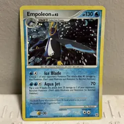 Empoleon LV.42 Pokemon TCG #4/130 Diamond & Pearl Holo Rare Card HP - Image 1