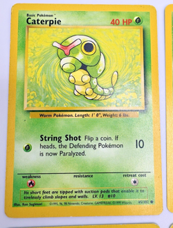 Set of 4 Pokemon Cards: Caterpie, Metapod, Butterfree, & Zubat - 1999 Base Set - Image 3
