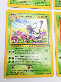 Set of 4 Pokemon Cards: Caterpie, Metapod, Butterfree, & Zubat - 1999 Base Set - Image 5