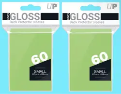 120 Ultra Pro GLOSS LIME GREEN DECK PROTECTOR Small Card Sleeves Yugioh Gaming - Image 1