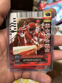 Power Rangers Forever Red Set Of 2 Promo Action Card Game Mighty Morphin - Image 2