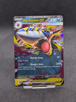 Pokemon Card Mega Sharpedo Ex 061/094 Phantasmal Flames Double Rare MINT! - Image 1