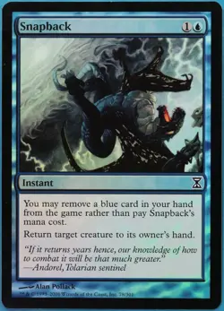 Snapback FOIL Time Spiral Remastered NM Blue Common CARD (514968) ABUGames - Image 1