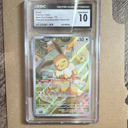 Pokemon Eevee 173 Sv: Scarlet & Violet Promo Cards Holo Promo Basic 50 HP CGC 10 - Image 1