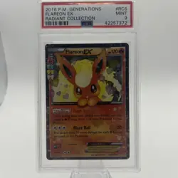 Pokemon TCG Flareon EX Radiant Collection Card RC6/RC32 Generations PSA 9 - Image 1