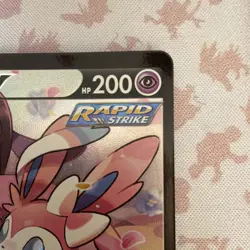 Pokemon Sylveon V Full Art Ultra Rare Rapid Strike Holo TG14/TG30 Swsh09 Card - Image 3