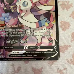 Pokemon Sylveon V Full Art Ultra Rare Rapid Strike Holo TG14/TG30 Swsh09 Card - Image 4