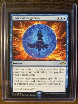 Wizards of the Coast Force of Negation Modern Horizons Rare Instant 052/254 EN … - Image 1