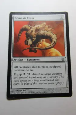 MTG Nemesis Mask x1- -Darksteel-Lightly Played - Image 1