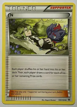 N 105/124 (LP) Uncommon XY Series: Fates Collide 2016 Pokemon Card TCG - Image 1