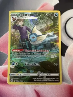 Pokemon TCG Vaporeon (Brilliant Stars TG02/TG30) Trainer Gallery Holo NM - Image 2