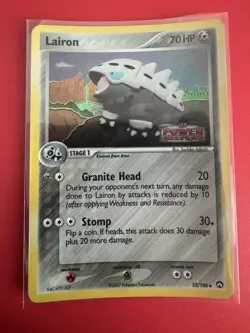 Pokemon TCG - Lairon - 32/108 - Reverse Holo Stamped - EX Power Keepers - MP - Image 1