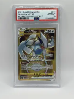 Pokemon Silver Tempest Lugia VSTAR 211 PSA 10 - Image 1