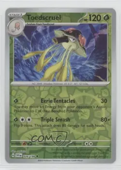 Toedscruel Reverse Foil Pokemon SV01: Scarlet & Violet #026 - Image 1