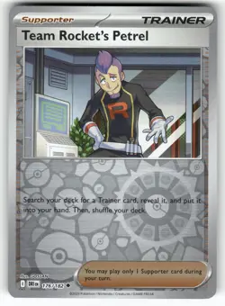 Team Rocket's Petrel 176/182 Uncommon Destined Rivals Pokemon Reverse Holo NM - Image 1